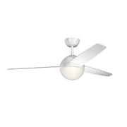 Bisc 56 Inch Bisc Fan LED in Matte White