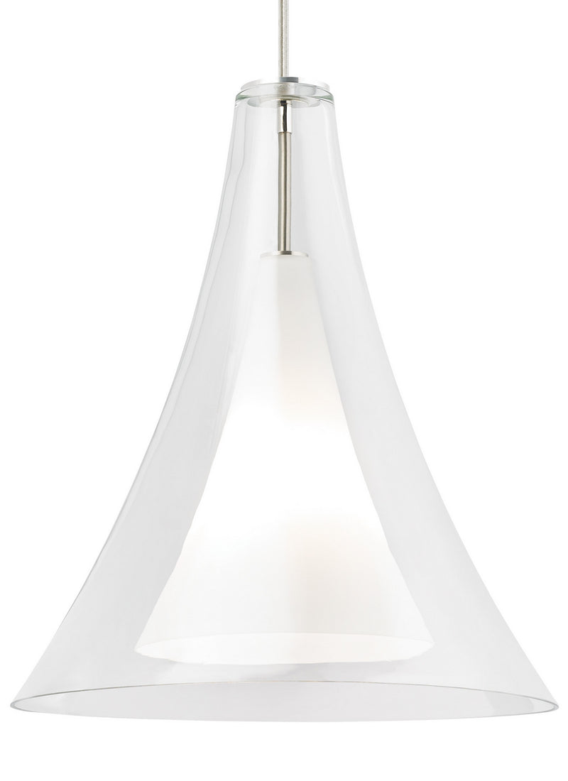 Melrose II Grande Pendant in Satin Nickel - Lamps Expo