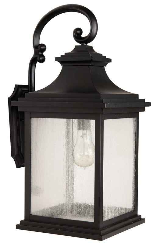 Gentry 1-Light Wall Lantern in Midnight