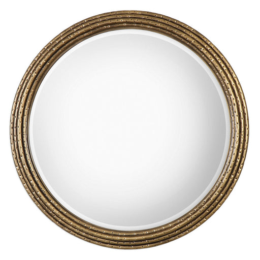 Uttermost's Spera Round Gold Mirror Designed by Jim Parsons
