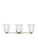 Emmons Three Light Wall/Bath in Brushed Nickel with Satin Etched�Glass