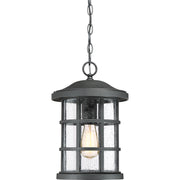 Crusade 1-Light Outdoor Lantern in Earth Black