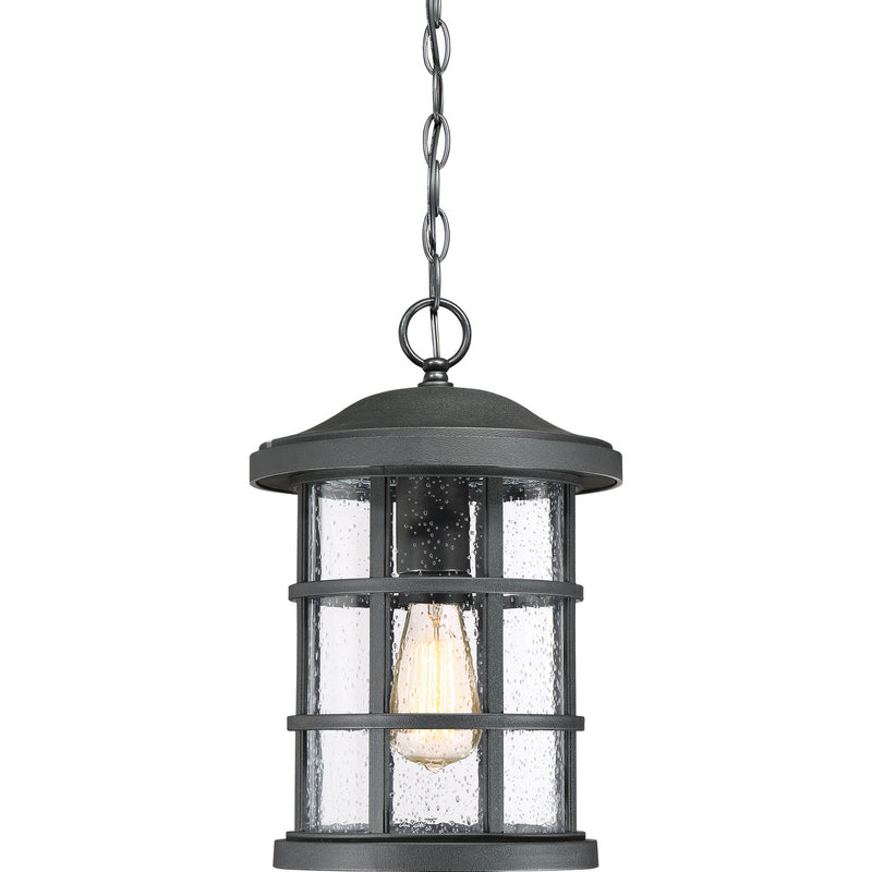 Crusade 1-Light Outdoor Lantern in Earth Black
