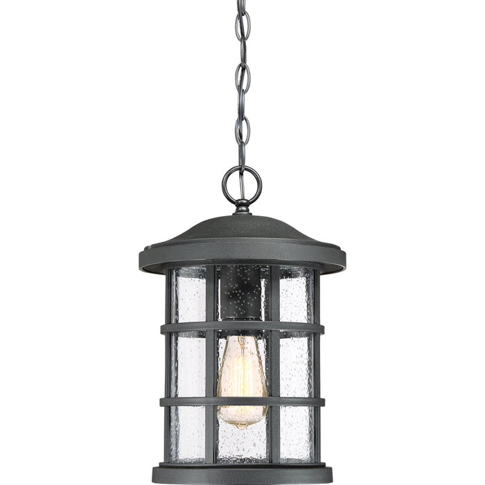 Crusade 1-Light Outdoor Lantern in Earth Black