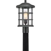 Crusade 1-Light Outdoor Lantern in Earth Black