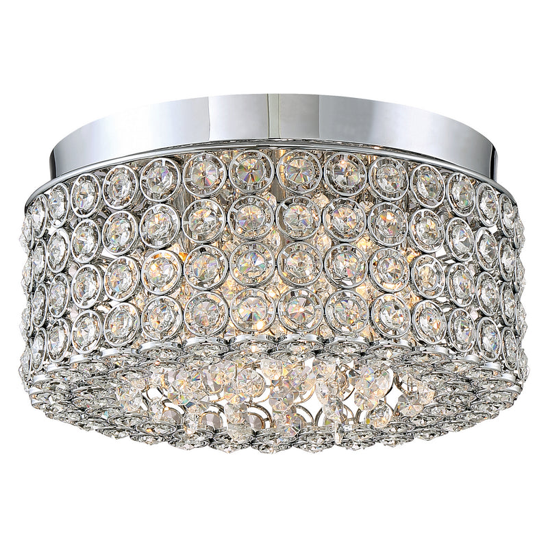 Identity 4-Light Flush Mount in Polished Chrome - Lamps Expo
