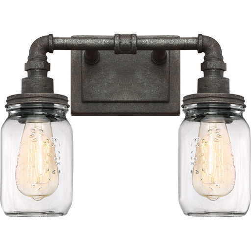 Squire 2-Light Bath Vanity in Rustic Black