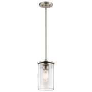 Crosby Mini Pendant 1-Light in Brushed Nickel