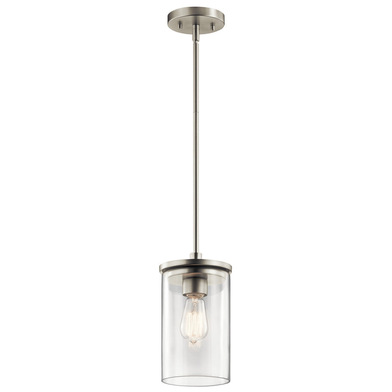 Crosby Mini Pendant 1-Light in Brushed Nickel