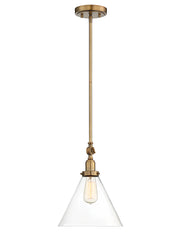 Drake 1-Light Pendant in Warm Brass