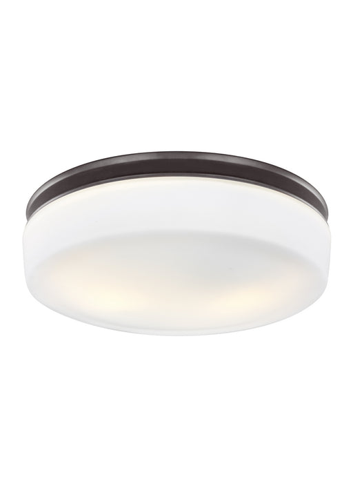 Issen Ceiling Light in Oil Rubbed Bronze with White Opal Etched�Glass