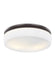 Issen Ceiling Light in Oil Rubbed Bronze with White Opal Etched�Glass