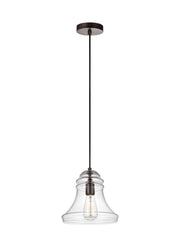 Doyle One Light Mini-Pendant in Oil Rubbed Bronze with Clear�Glass