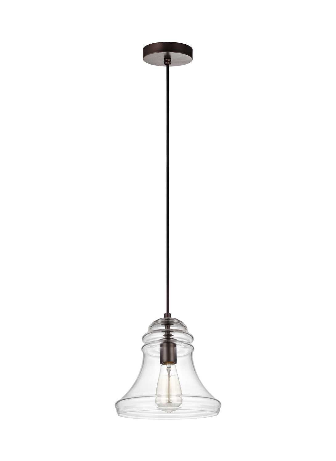 Doyle One Light Mini-Pendant in Oil Rubbed Bronze with Clear�Glass