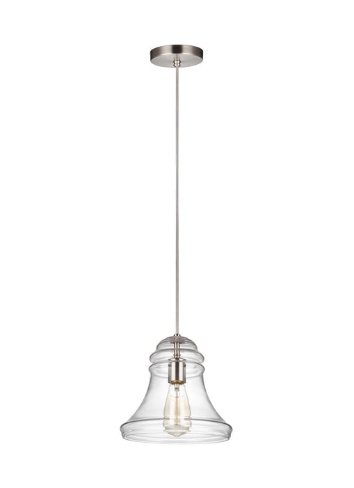 Doyle One Light Mini-Pendant in Satin Nickel with Clear�Glass