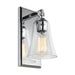 Monterro Bath Sconce in Chrome with Clear Seeded �Glass