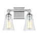 Monterro Bath Sconce in Chrome with Clear Seeded�Glass
