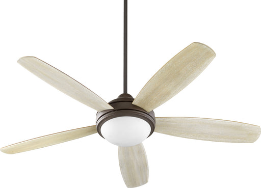 Colton Transitional Ceiling Fan in Oiled Bronze W/ Satin Opal