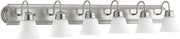 Traditional Vanity in Satin Nickel W/ Satin Opal