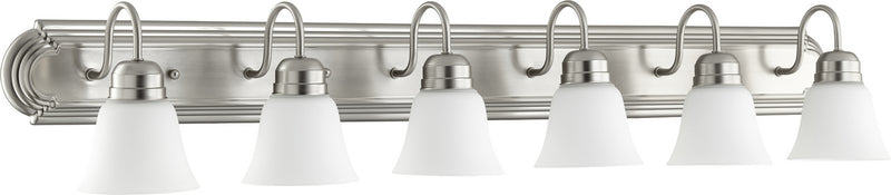 Traditional Vanity in Satin Nickel W/ Satin Opal