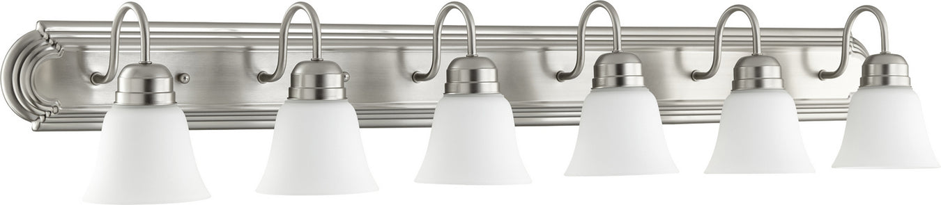 Traditional Vanity in Satin Nickel W/ Satin Opal