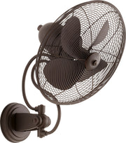 Piazza Transitional Patio Fan in Oiled Bronze