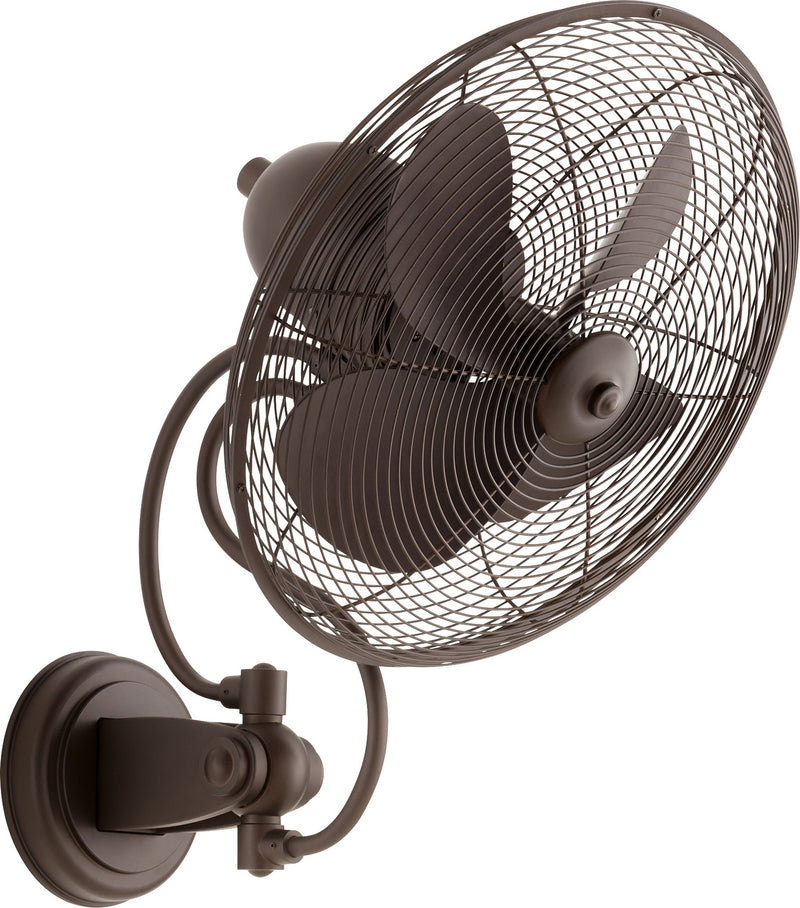 Piazza Transitional Patio Fan in Oiled Bronze