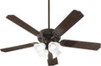 Capri Ix Traditional Ceiling Fan in Toasted Sienna W/ Faux Alabaster