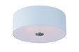 Bongo 3-Light Flush Mount in Satin Nickel