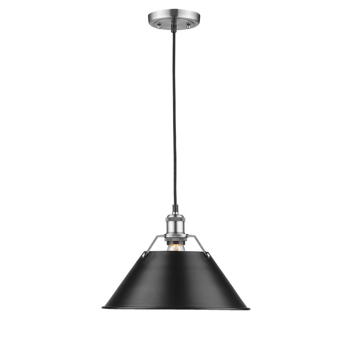 Orwell 1-Light Pendant - 14" (Convertible) in Pewter