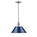 Orwell 1-Light Pendant - 14" (Convertible) in Pewter