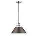 Orwell 1-Light Pendant - 14" (Convertible) in Pewter