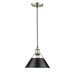 Orwell 1-Light Pendant - 10" (Convertible) in Aged Brass