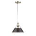 Orwell 1-Light Pendant - 10" (Convertible) in Aged Brass