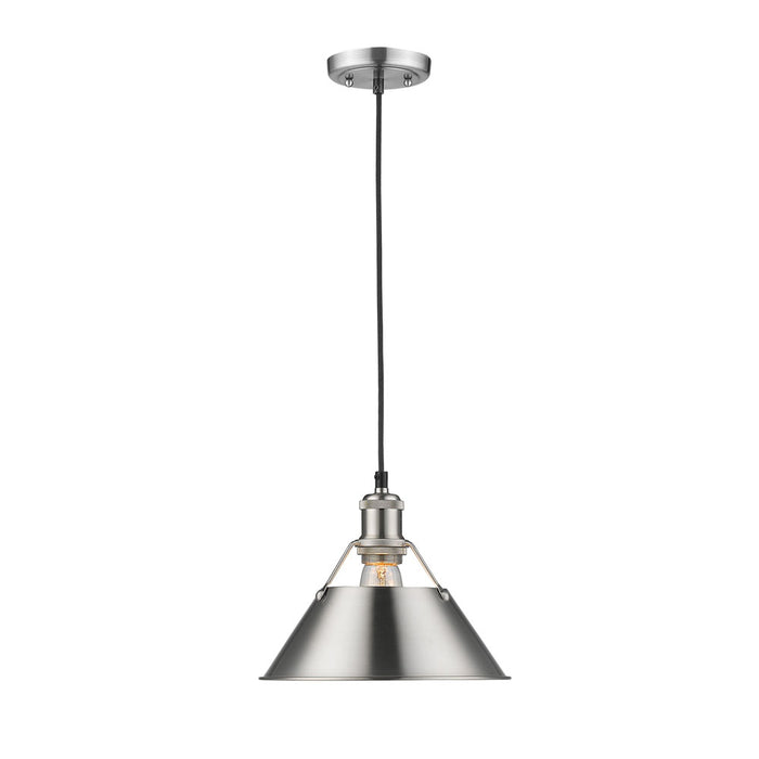 Orwell 1-Light Pendant - 10" (Convertible) in Pewter