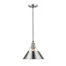 Orwell 1-Light Pendant - 10" (Convertible) in Pewter