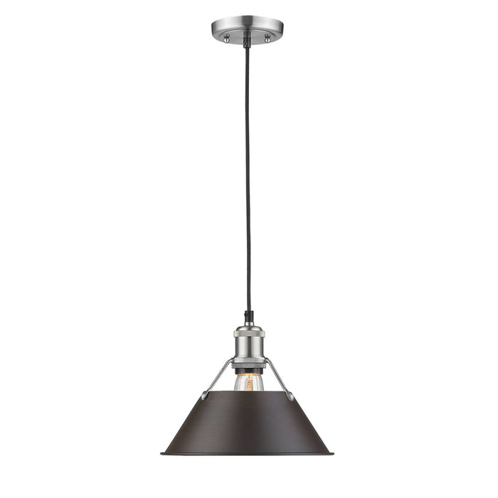 Orwell 1-Light Pendant - 10" (Convertible) in Pewter