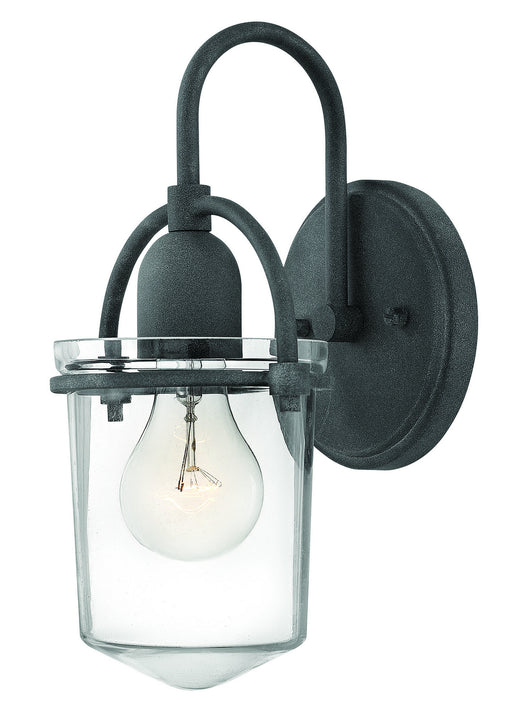 Clancy Single Light Sconce in Aged Zinc - Lamps Expo
