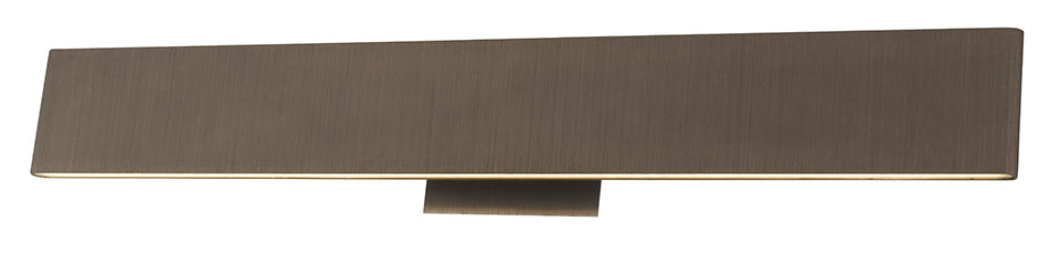 Slim LED Vanity in Brushed Bronze/Brushed Nickel
