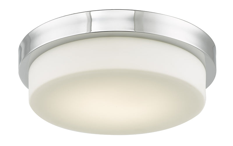 Step 13" Stepped Opal Glass Flush-Mount - Lamps Expo