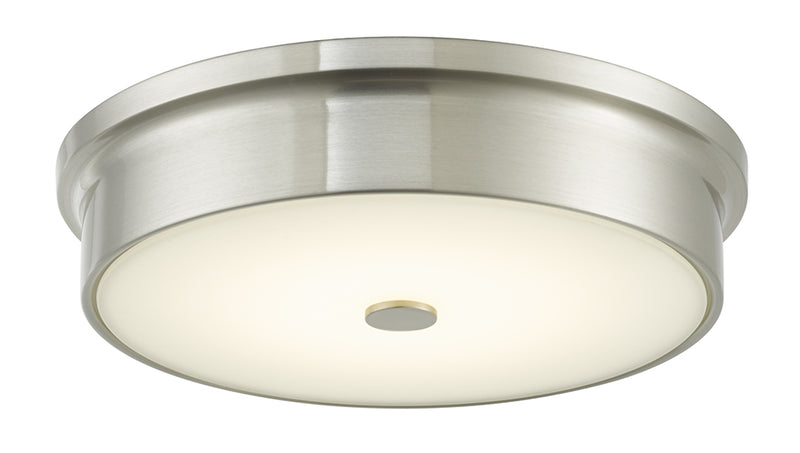 Spark LED Flushmount in Brushed Nickel/Chrome