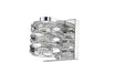 Dawson 1 Light Wall Sconce in Chrome with Crystal Glass