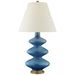 Smith One Light Table Lamp in Aqua Crackle