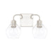 Tanner Two Light Vanity in Brushed Nickel