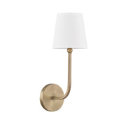 Dawson 1 Light Sconce in Aged Brass