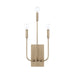 Zander 3 Light Sconce in Aged Brass
