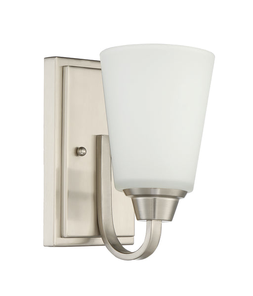 Grace 1-Light Wall Sconce in Brushed Polished Nickel