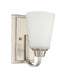 Grace 1-Light Wall Sconce in Brushed Polished Nickel