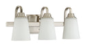 Grace 3-Light Vanity Light in Brushed Polished Nickel