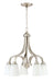 Grace 5-Light Down Chandelier in Brushed Polished Nickel